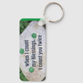 irische Hochzeitssegnung Schlüsselkette anpassbar Schlüsselanhänger (Rückseite)