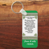 irische Hochzeitssegnung Schlüsselkette anpassbar Schlüsselanhänger (Vorderseite)