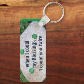 irische Hochzeitssegnung Schlüsselkette anpassbar Schlüsselanhänger (Rückseite)