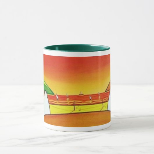 Irische Hütte in der Sunset-Tasse Tasse (Zentrum)