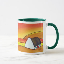 Irische Hütte in der Sunset-Tasse Tasse