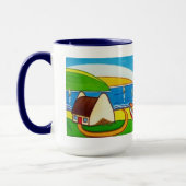 Irische Hütte mit Tasse (Links)