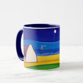 Irische Hütte nachts mit der Rasen-Tasse Tasse (Vorderseite Links)