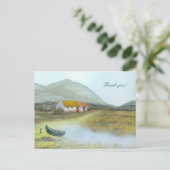 "Irische Hütte" Vielen Dank von Brigid O'Neill Hov Postkarte (Stehend Vorderseite)