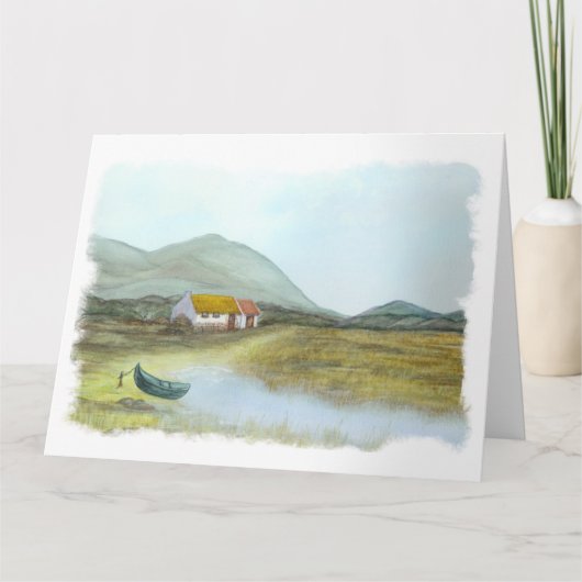 Irische Hütte von Brigid O'Neill Hovey Karte (Vorderseite)