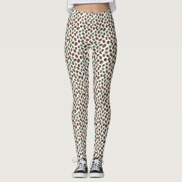 Irische Kaffebohnen und Kleeblätter Lustiges Desig Leggings
