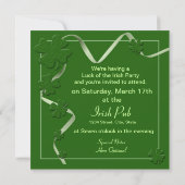 Irische Karte/Einladung - IT personalisieren Einladung (Rückseite)