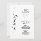 Irische Karte Hochzeitsempfang (Rückseite)