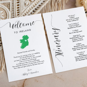 Irische Karte Hochzeitsempfang