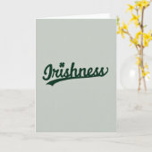 Irische Karte mit Shamrock in Grün (Gelbe Blume)