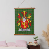 Irische Keigans oder McKeehan Wappen Familienwappe Wandteppich Mit Holzrahmen (Schlafzimmer)