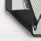 Irische keltische Harfe Mousepad (Ecke)