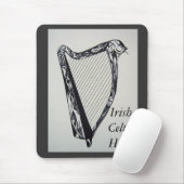 Irische keltische Harfe Mousepad (Mit Mouse)