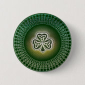 Irische keltische Kleeblatt-Abzeichen Button (Vorderseite)