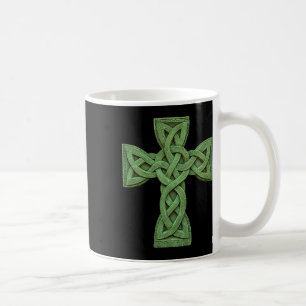 Irische keltische Kreuzknoten christliche Heilige  Kaffeetasse