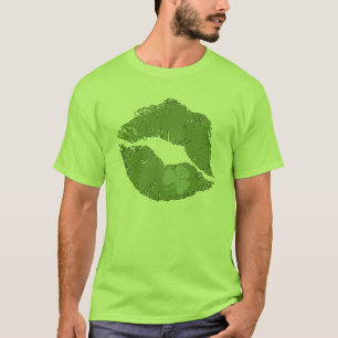 Irische Klee-Lippen T-Shirt