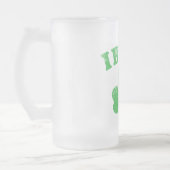 Irische Klee-Tasse Mattglas Bierglas (Links)