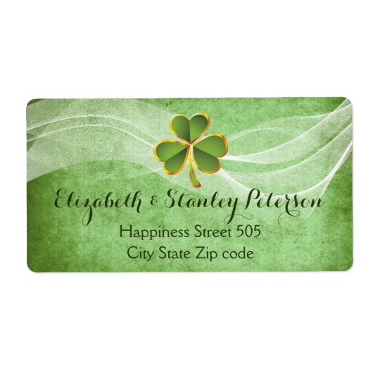 Irische Klee und weißer Schleier, grüne irische Ho (Vorne)