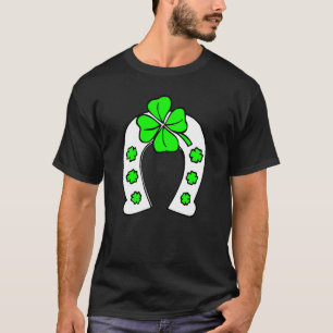Irische Kleeblatt-Hufeisen T-Shirt