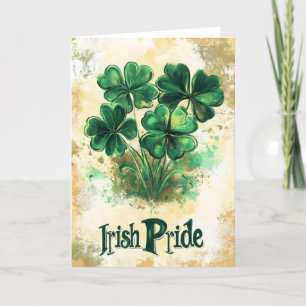 Irische Kleeblatt St. Patrick's Day Feiertagskarte
