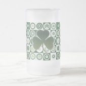 Irische Kleeblattbiersteins, -Tassen u. -schalen Mattglas Bierglas (Mittel)