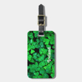Irische Kleeblätter Gepäckanhänger (Vorderseite vertikal)