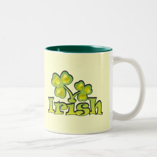 Irische Kleeblätter, irische Kleeblätter Zweifarbige Tasse