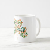 irische Kleeblätter Kaffeetasse (VorderseiteRechts)