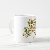 irische Kleeblätter Kaffeetasse (Vorderseite Links)