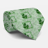 irische Kleeblätter Krawatte (Gerollt)