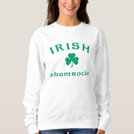 irische Kleeblätter Sweatshirt (Vorderseite)