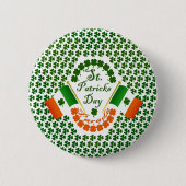 Irische Kleeflagge von Gang Irlands Eire Button (Vorderseite)