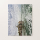 Irische Klippen unter einem bewölkten Himmel Puzzle (Vertikal)