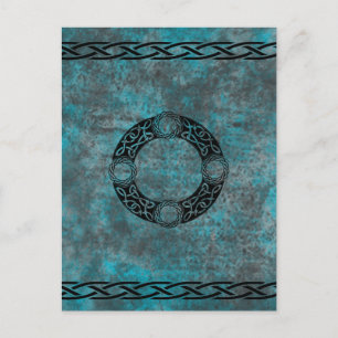 Irische Knoten Designs Postkarte