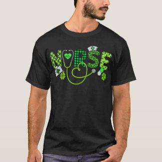 Irische Krankenschwester Stethoskop Arbeitskleidun T-Shirt