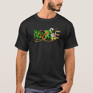 Irische Krankenschwester Stethoskop Arbeitskleidun T-Shirt