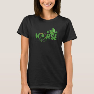 Irische Krankenschwester Stethoskop Arbeitskleidun T-Shirt