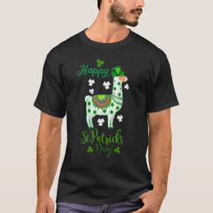 Irische Lama Alpaka Gesicht Cute St. Patrick Tag B T-Shirt
