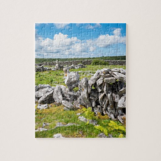 Irische landschaftliche Landschaft des Burren Irla Puzzle (Vertikal)