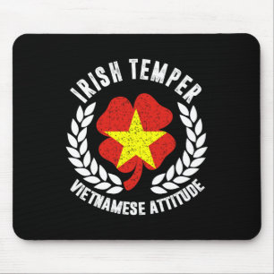 Irische Laune Vietnamesische Einstellung Flagge St Mousepad
