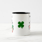 Irische Lektion: Whale Oil Beef Hooked Leprechaun Zweifarbige Tasse (Mittel)