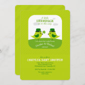 Irische Liebe-Vogel-Duschen-Einladung Einladung (Vorne/Hinten)