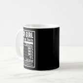 Irische Mädchen Nährwertinformationen Kaffeetasse (Vorderseite Links)