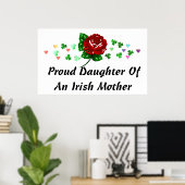 Irische Mama Poster (Heimbüro)