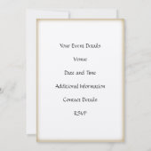 Irische Mann-u. Whisky-Getränk-Party-Cocktails Einladung (Rückseite)