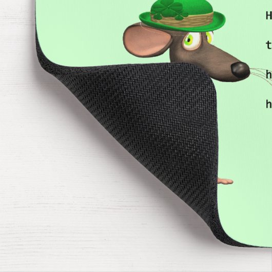 Irische Mäusetrinkendes Bier Mousepad (Ecke)