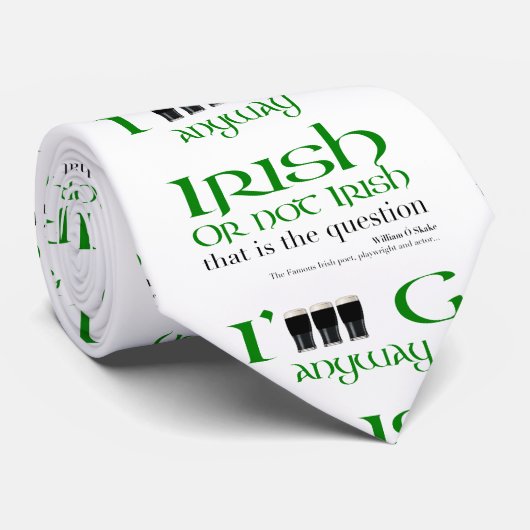 Irische oder nicht irische Original St Patrick's D Krawatte (Gerollt)