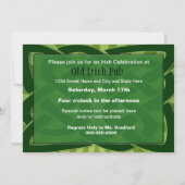 IRISCHE PARTY EINLADUNG - IRISCHE KARTOFFELN (Rückseite)