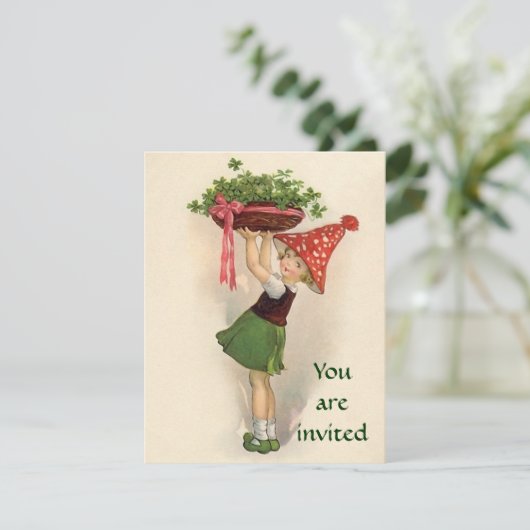 Irische Party Einladungen (Stehend Vorderseite)