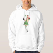 Irische Pin-Up-Dame mit Bierliebe
